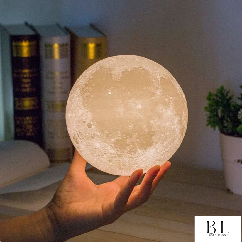 Lámpara Luna Llena 3D